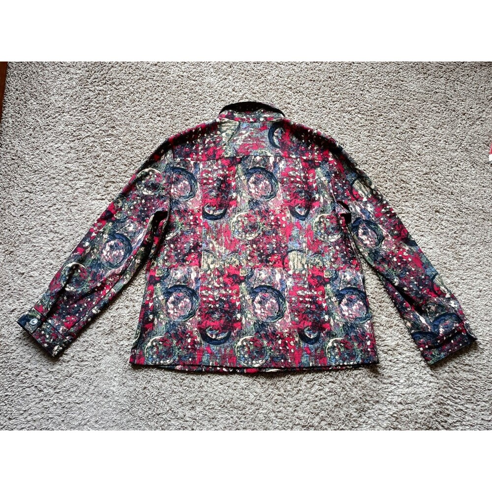 Christopher And Banks Jacket Women's Size Large Alternative Abstract Snap Button - Picture 5 of 8